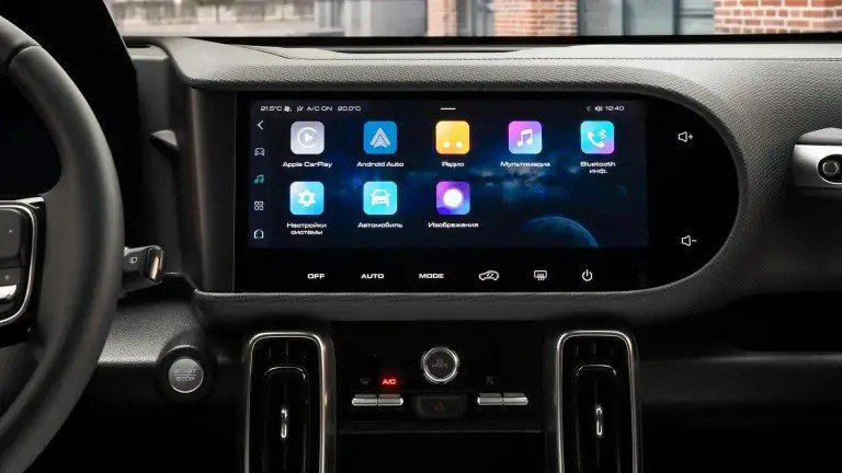 Мультимедийная система 12,3” с поддержкой Apple CarPlay и Android Auto